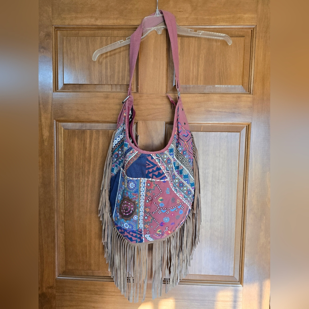 Ecote Multicolor Patchwork Shoulder Bag - image 1